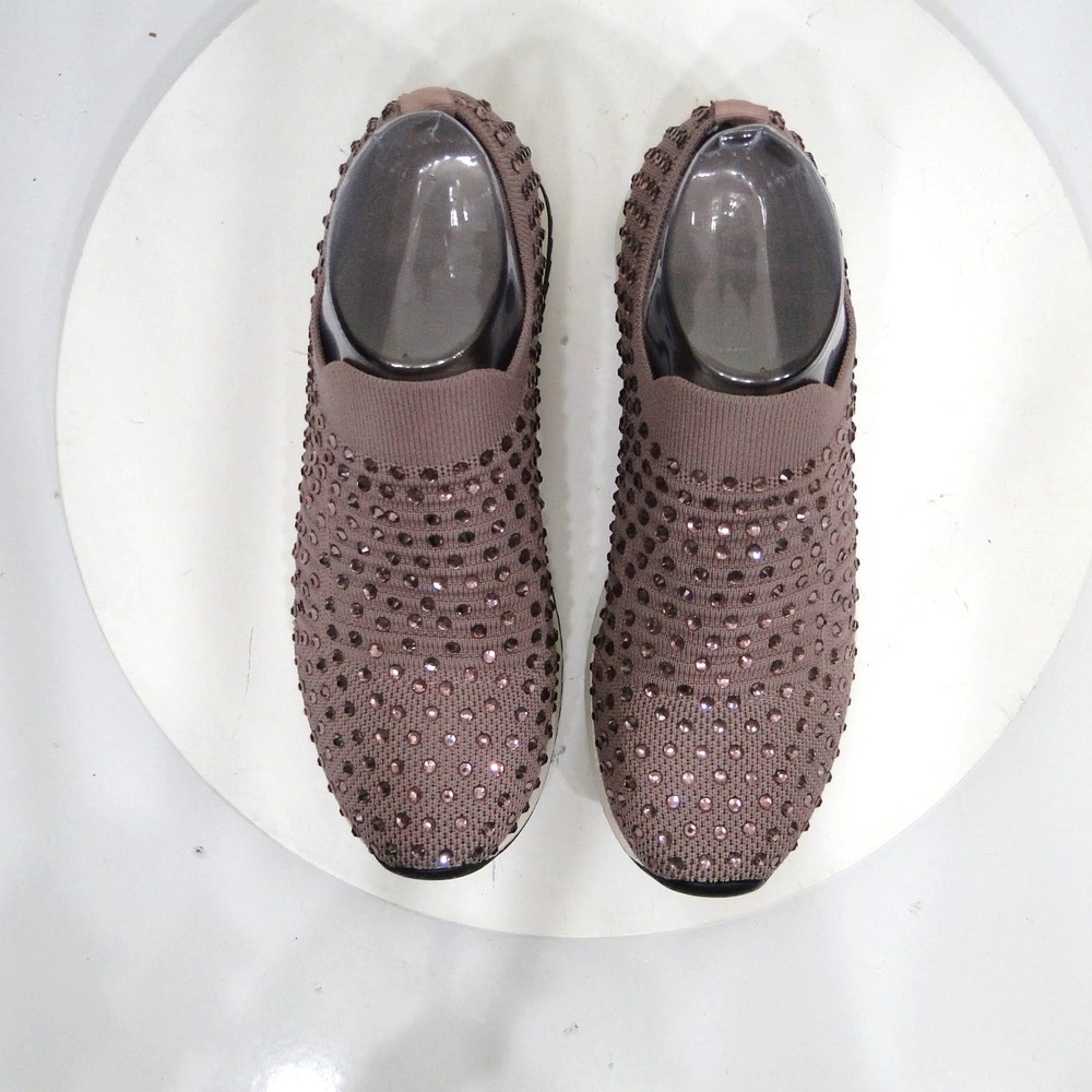Kenneth Cole Reaction Cameron Jewel Jogger Mauve Rhinestone Slip On Sneakers 7.5 - Picture 11 of 14